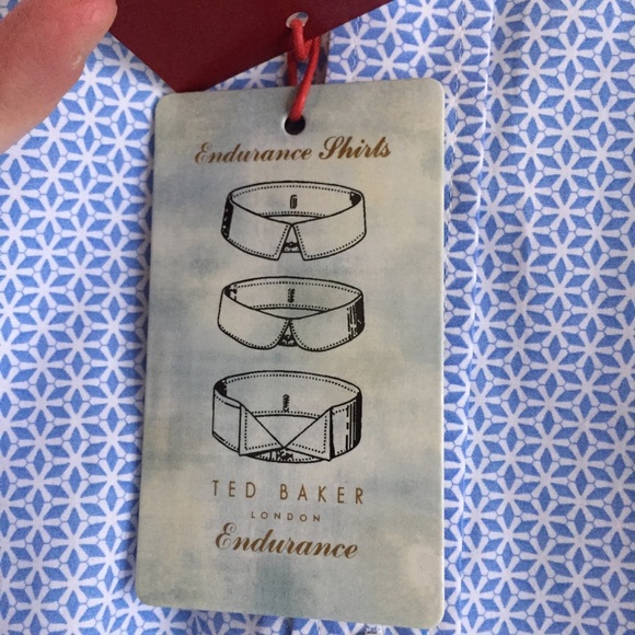 Ted Baker London Tile Endurance Shirt Blue - Picture 5 of 8